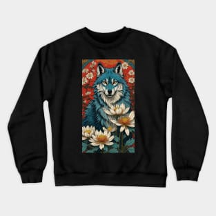 Wild Oriental wolf Crewneck Sweatshirt